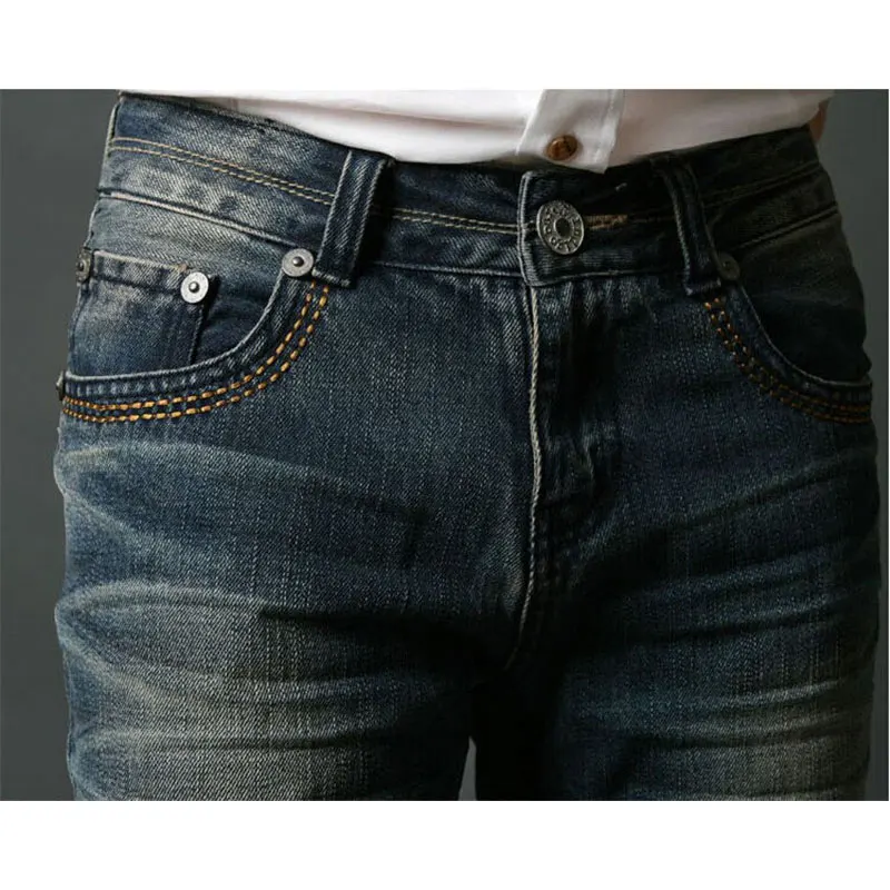 2018 Mens Flared Jeans Boot Cut Leg Flared Elastic Slim Fit Mid Waist Male Designer Classic Denim Jeans Pants Bell Bottom Jeans