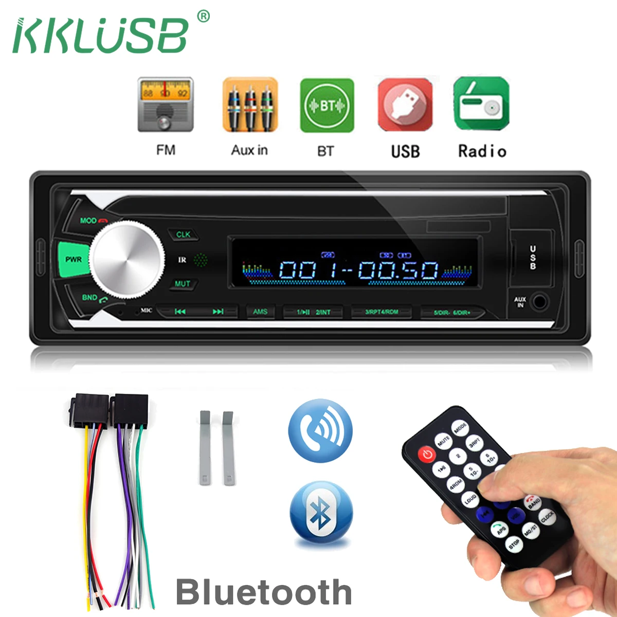 Радио авто радио 1 Din Bluetooth SD MP3 плеер Coche Estereo Poste Para Авто аудио стерео Carro Samochodowe