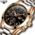 LIGE Relogio masculino Homens Relógio Do Esporte de Quartzo dos homens Top Marca de Luxo Militar Relógio Masculino Aço Completa Casual Negócio ouro relógio