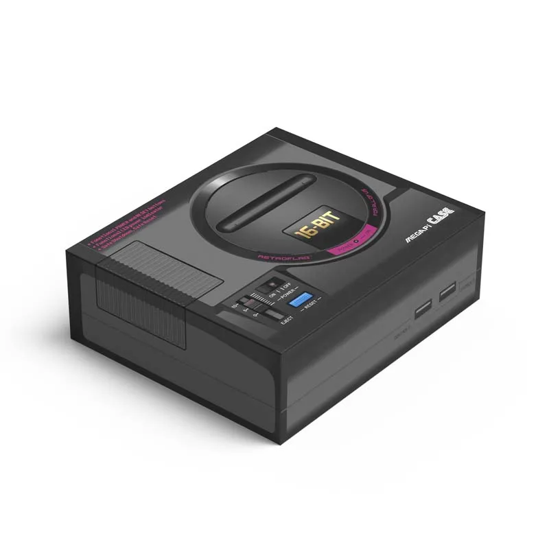  Retroflag MEGAPi CASE-M with Classic USB Controller-M +Power + 32GB SD Card for Raspberry Pi 3 Mode