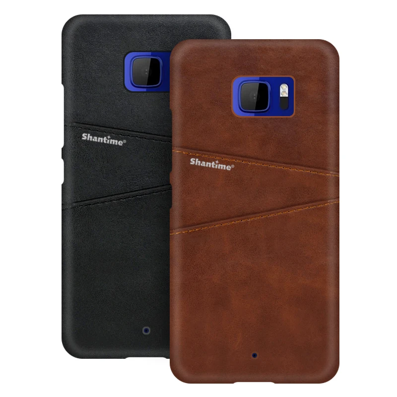 

Luxury Vintage Leather Back Cover For HTC U Ultra Phone Case For HTC U Ultra Card Slot PU Leather Case