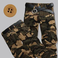 Лидер продаж Открытый Спорт Армия утолщаются для мужчин Мульти-комбинезоны с карманами Военная Униформа камуфляж Кемпинг пеший Туризм коммандос карго