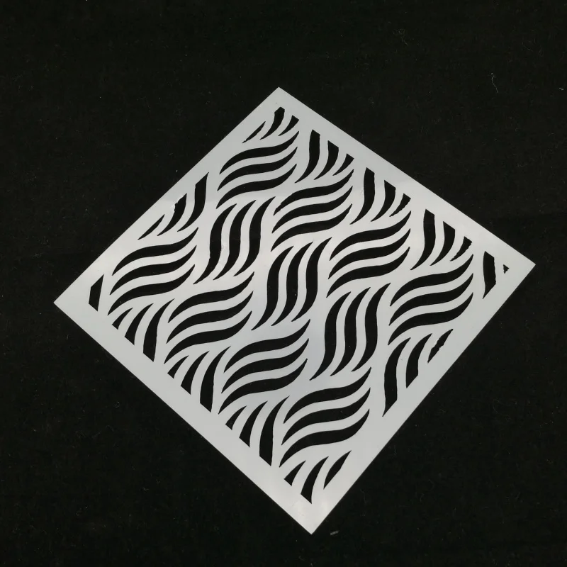 

Wave Layering Stencils Drawing Color Spray stencil DIY Scrapbook photo album Decorative Embossing DIY Paper Card Crafts