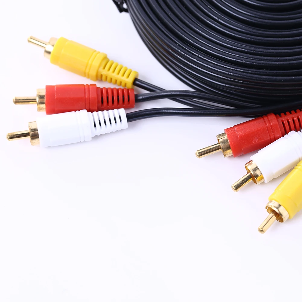 10 м 3 RCA штекер Штекер Аудио Видео AV кабель для телевизора удлинитель