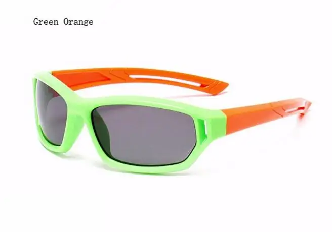 Ralferty спортивные поляризованные солнцезащитные очки для малышей и детей постарше, защитные очки для детей с защитой от солнца, UV400, модные солнцезащитные очки, 864 - Цвет линз: Green Orange