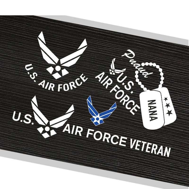 

Noizzy U.S. Air Force USAF Logo Ho Veteran Car Sticker Vinyl Auto Decal Reflective Motorcycle Whole Body Automobile Car Styling