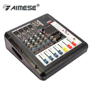 

FX-Q4 Karaoke Audio Mixer 4 Channel Microphone Sound Mixing Console Amplifier With USB Built-in 48V Phantom Power