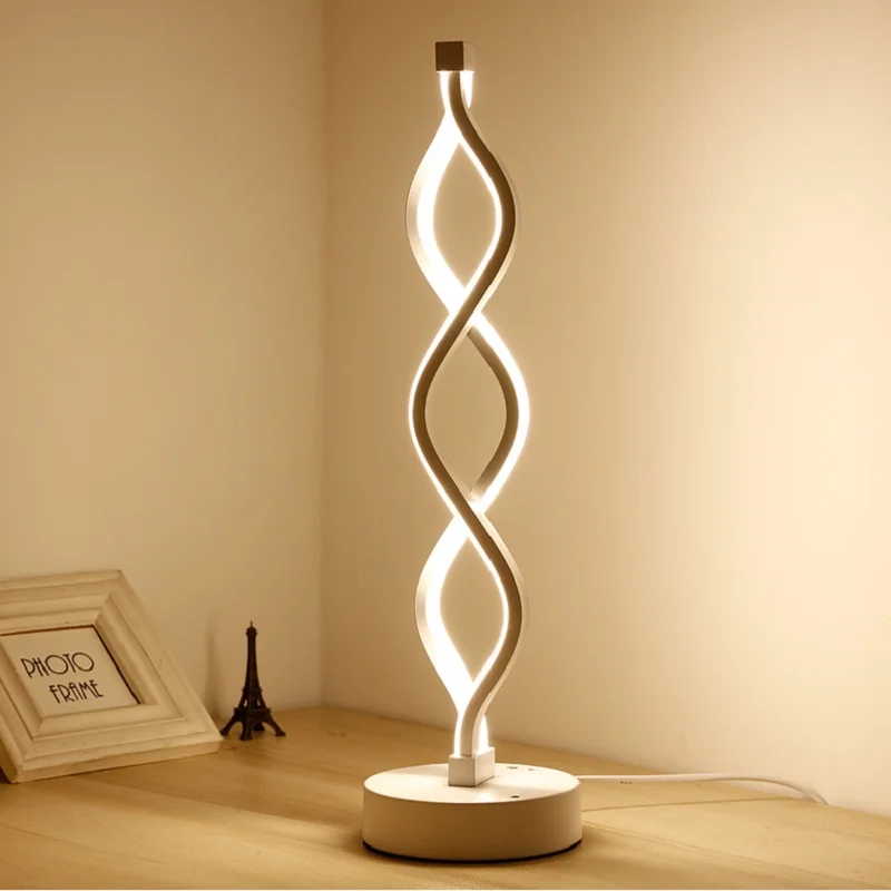 new design Aluminum Modern LED Table Lamps For Living Room Home Led Desk Lamp Bedroom Study