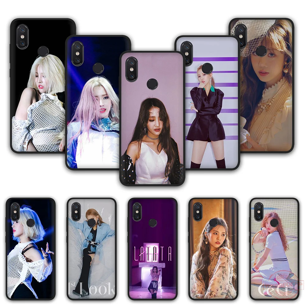 WEBBEDEPP (G)I-DLE K Pop TPU Phone Case for Xiaomi Mi 6 8 A2 Lite A1 F1 9 MAX 3 SE |
