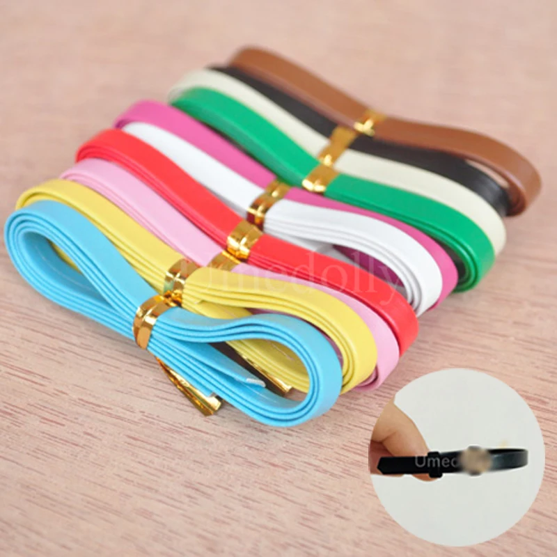 

10PCS Mini 3mm 5mm PU Leather Belt for Blyth, Pullip, Barbies, Holala 1/6 Doll Belt DIY Doll Bag Clothes Accessories