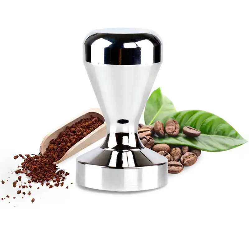 Coffee Barista Espresso Tamper 51mm Base Clear Body Stainless Steel Press