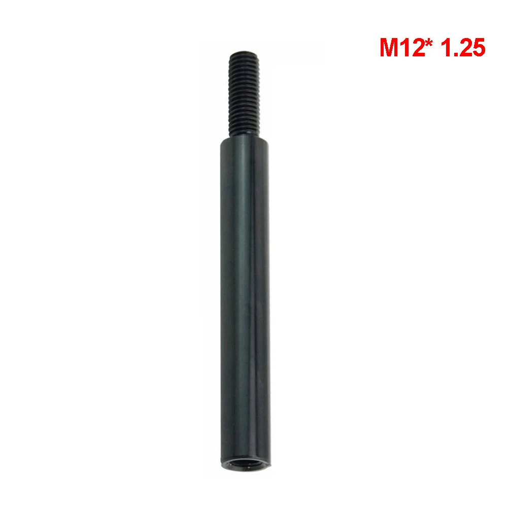 89mm Black Shift Knob Extension M12*1.25 M10*1.25For Manual Gear Shifter Lever - Название цвета: M12X1.25