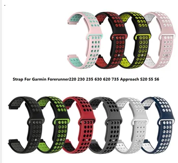 

30sets. double color Band Strap For Gar-min Forerunner220 230 235 630 620 735 Approach S20 S5 S6