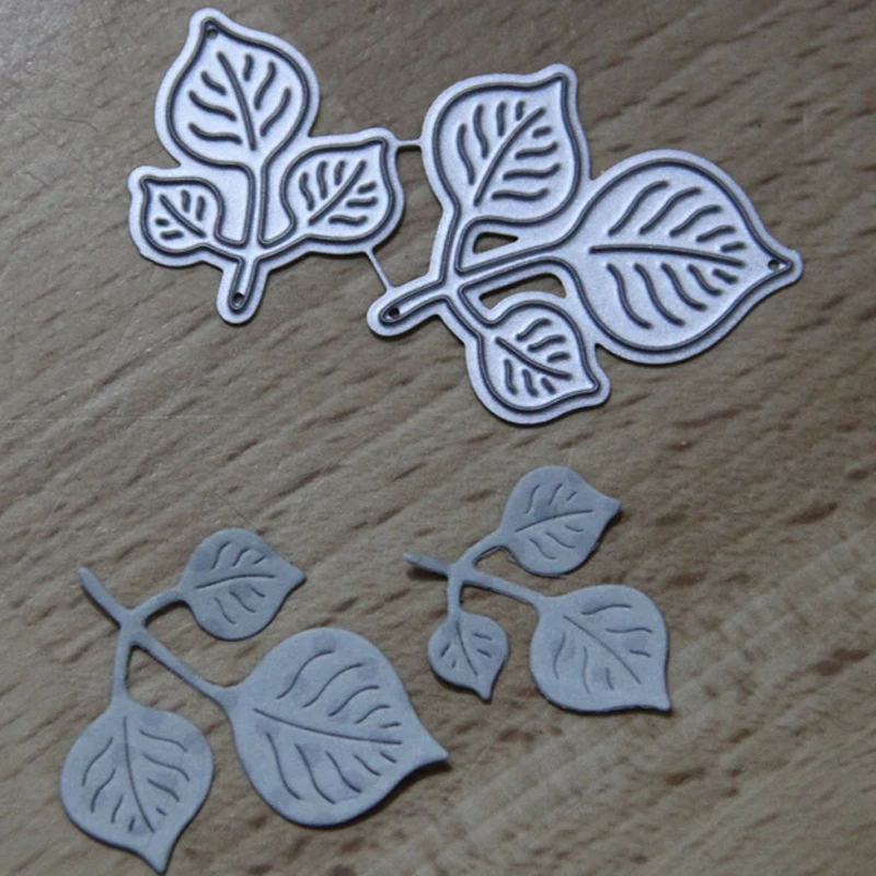 

Adv-one 2Pcs Metal Cutting Dies Leaves Frame dies For 2019 Scrapbooking Album Paper DIY Card decoration Craft Embossing Dies