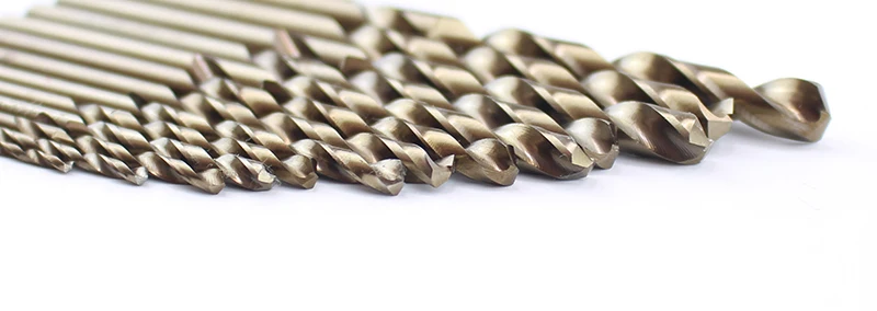  13pcs HSS 5% Cobalt Drill Bits Set 1.5-6.5mm Spiral Drill Bits For Drilling Stainless Steel