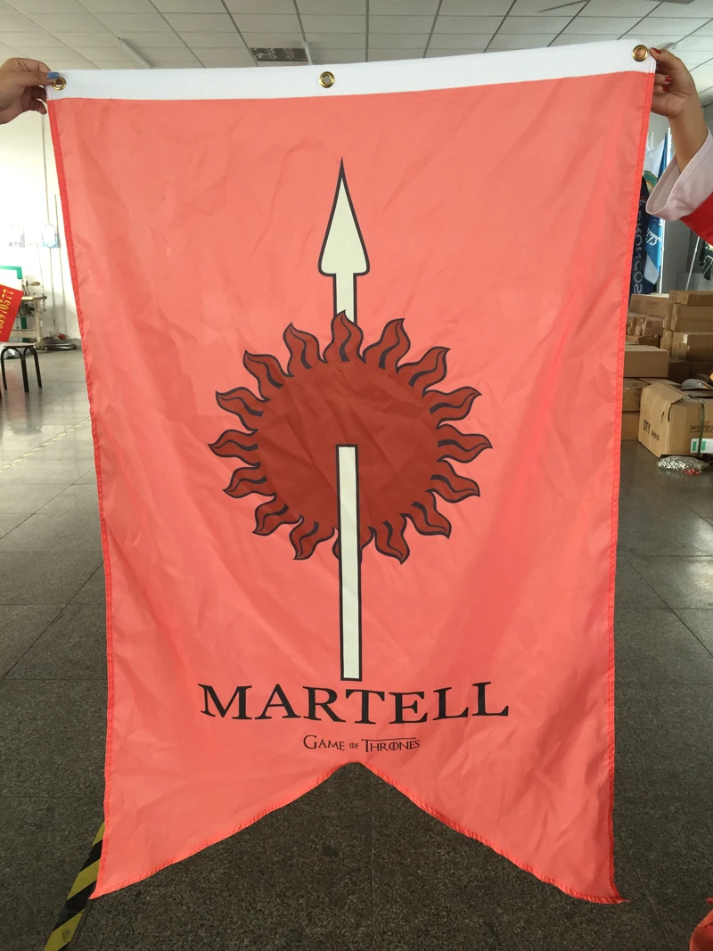 GAME OF THRONES Martell House Cloth Tapestry Wall Poster Flag 3ftx5ft