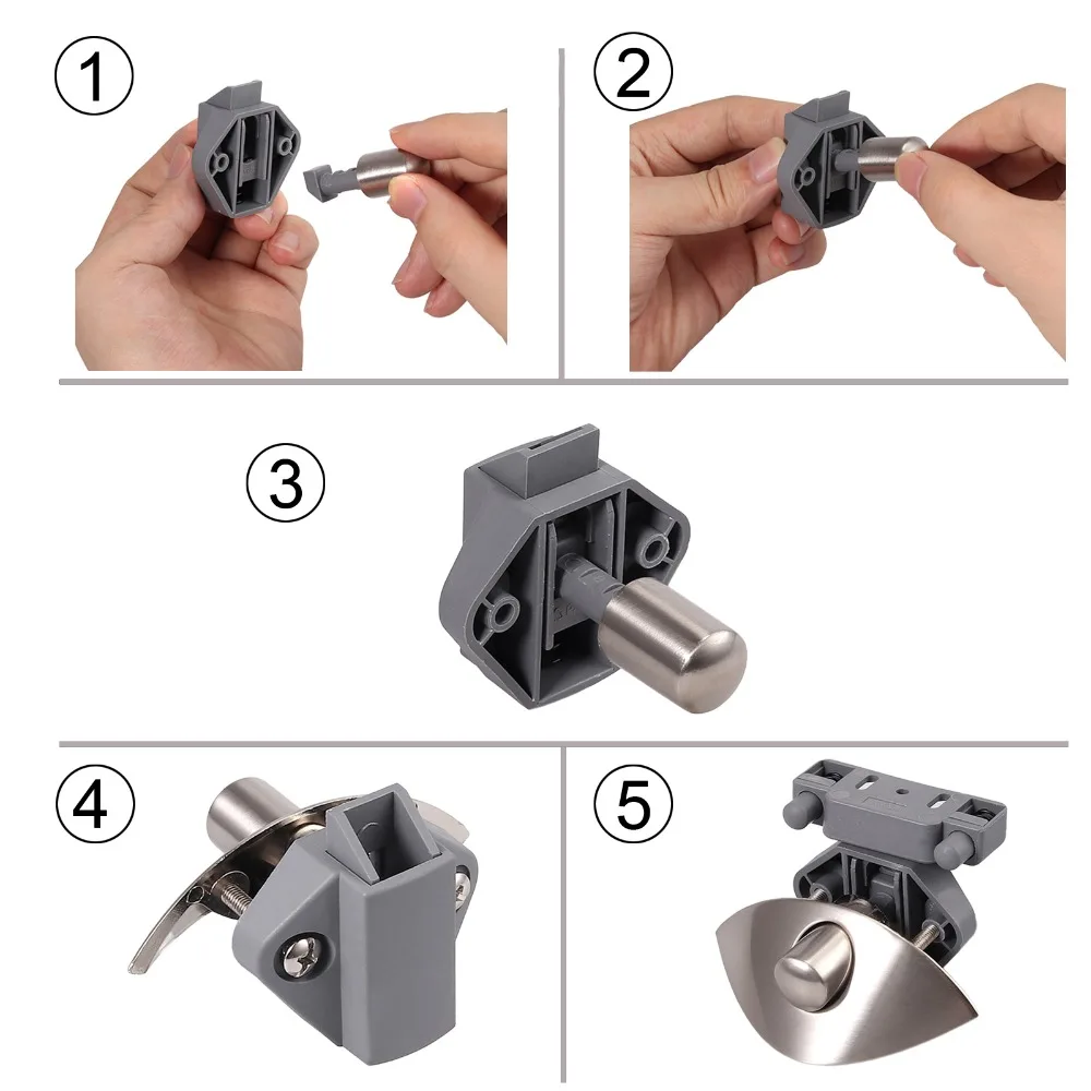 Neoteck цинковый сплав и пластик полулуна нажимная защелка ручка замок кэмпер Караван Лодка ящик моторный дом замок для двери 10-20 мм