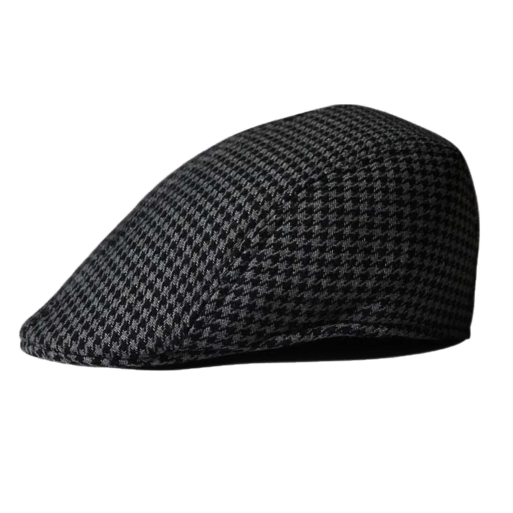 Children Kids Peaked Country Cabbie Golf Hats Cotton Hound Tooth Beret Cap Newsboy Flat Hat Fashion Outdoor Acc