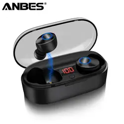 ANBES Беспроводной наушники СПЦ мини V5.0 Bluetooth наушники Бизнес гарнитура С микрофоном для iPhone Xiaomi samsung