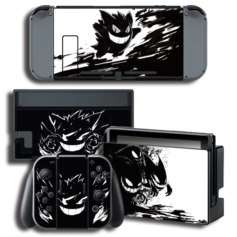 

Vinyl Cover Decal Skin Sticker for ghosts skins Stickers for Nintendo Switch NS Console + Controller + Stand Holder Protective F