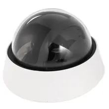 MOOL Plastic Security CCTV CCD Dome Shape Camera Housing Cover Black+White