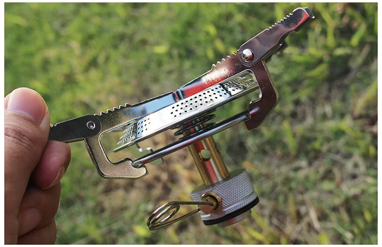 Churrasco de Acampamento ao ar Forno a Disco Fogão a Gás Livre Portátil Cabeça Propano Queimador Canister Isobutano Acampamento Tenda Aquecedor 13 Esporte e Lazer