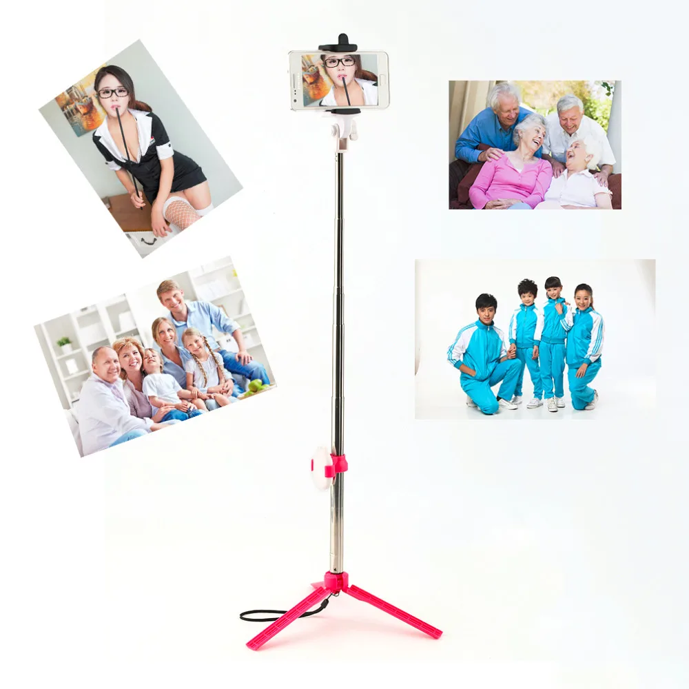 

High Quality Bluetooth Cell Phone Selfie Stick Monopod Tripod For Iphone