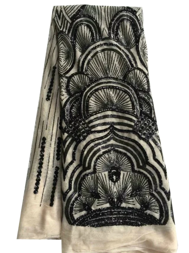 Французская сетчатая кружевная ткань новейшая африканская гипюровая кружевная ткань с вышитой сеткой Тюль водный зеленый шнур блестки кружевная ткань
