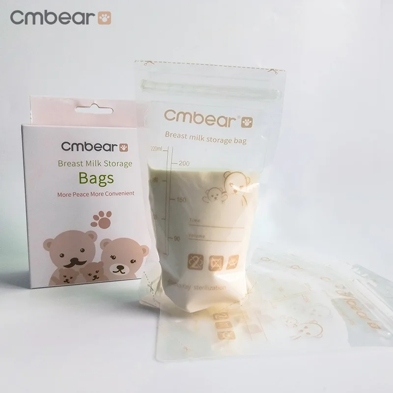 Cmbear 30 штук 220 мл сумки для замораживания молока для мамы и ребенка пакет для хранения грудного молока безопасные сумки для кормления