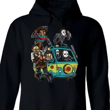 Страшная Толстовка для мужчин в стиле хип-хоп, Толстовка на Хэллоуин, индивидуальная Толстовка