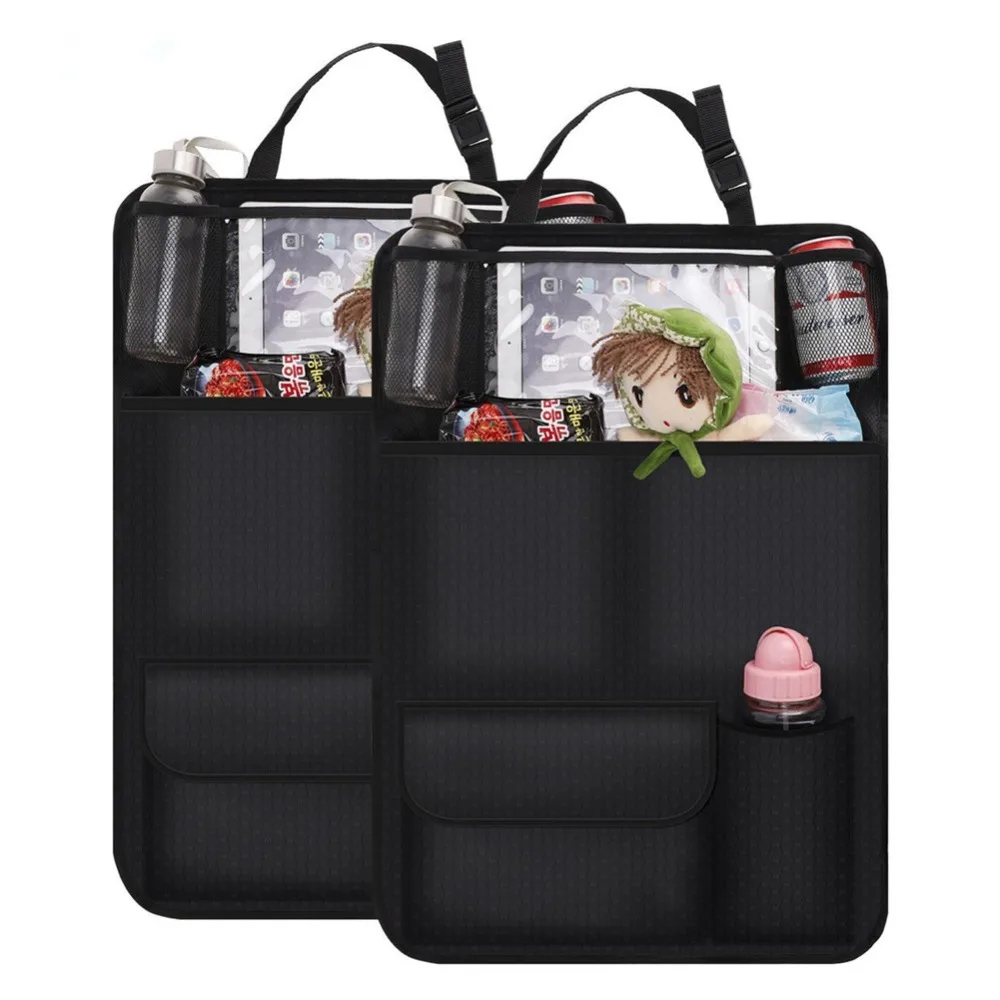 

2X Car Seat Organizer Back Seat Touch Screen iPad Tablet Holder Car Styling Storage Bag Car Organizer Cup Holder Car Accessories