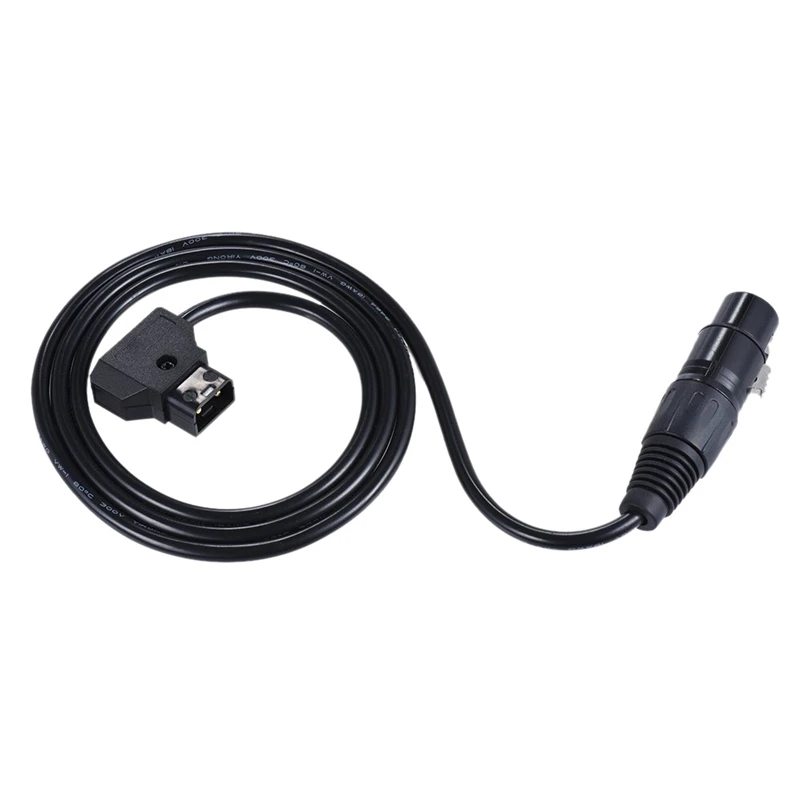 

100Cm / 3.3Ft D-Tap Male To Xlr 4-Pin Female Adapter Power Supply Cable Cord For V-Mount Battery Plate Camcorder Monitor