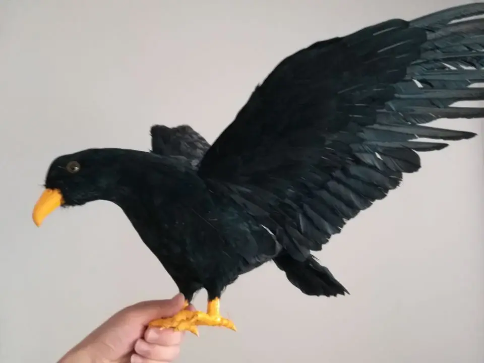foam&ampfeathers black eagle bird large 45x85cm spreading wings model cosplay prop.garden decoration gift w0755 | Игрушки и хобби