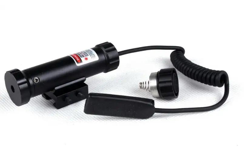 

Hunting 650nm Red Dot Red Laser Sight Scope w/Push-button on/off Switch and Remote Pressure Switch For 11mm 20mm Mount