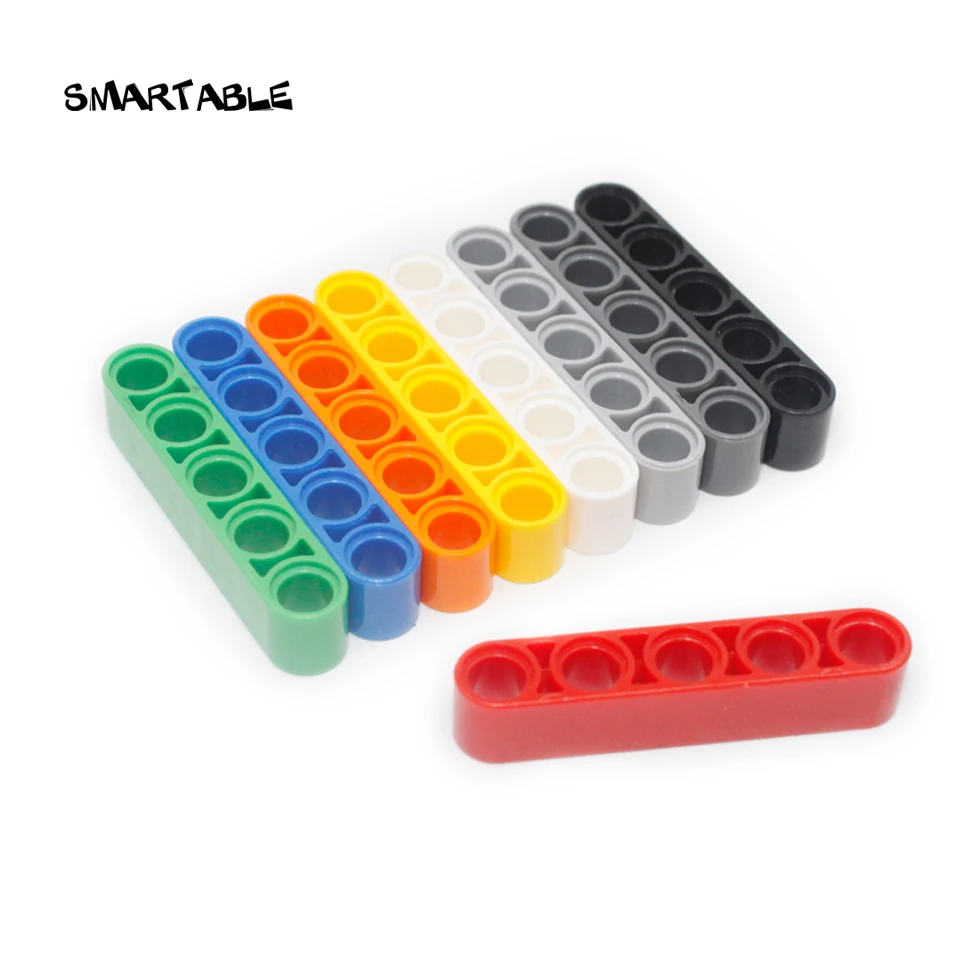 

Smartable Technic Liftarm 1X5 Straight Building Blocks Part DIY STEAM Toys For Kids Compatible Technic 32316 80pcs/lot