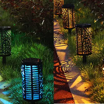 

Solar Energy Lawn Lamp Garden Courtyard Landscape Light Waterproof Path Spot Lamp Hollow-Out LED colorful Lawn light