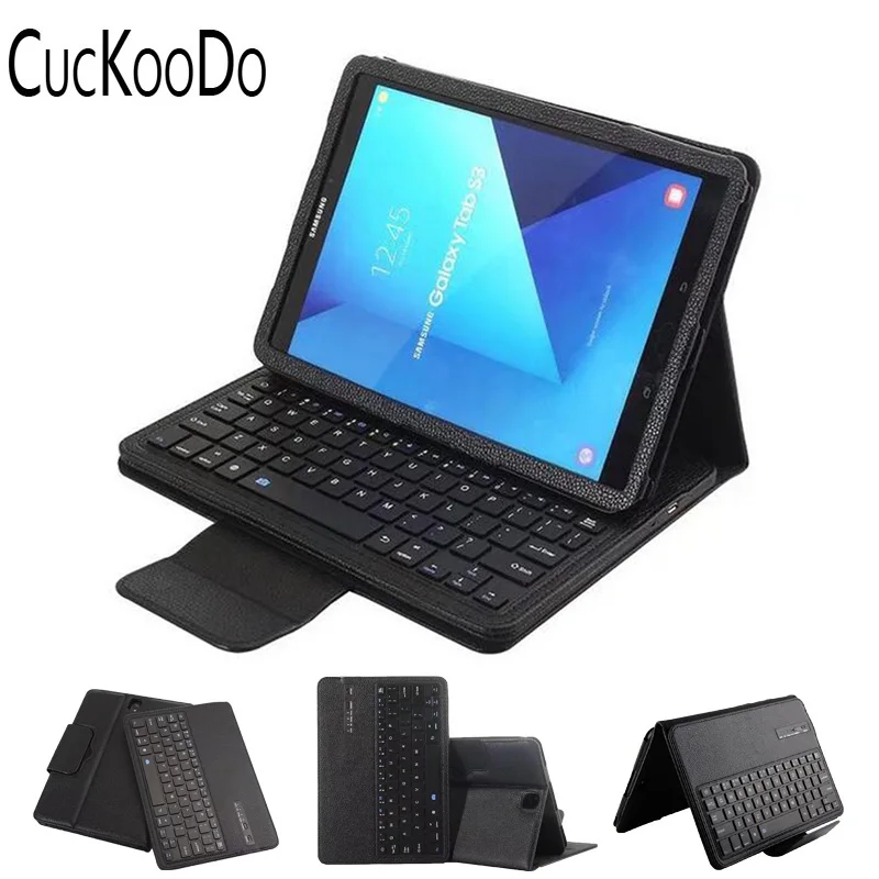 

CucKooDo Wireless Bluetooth Built-in Stand Removable Keyboard Case Cover For Samsung Galaxy Tab S3 9.7 SM-T820 T825 Tablet
