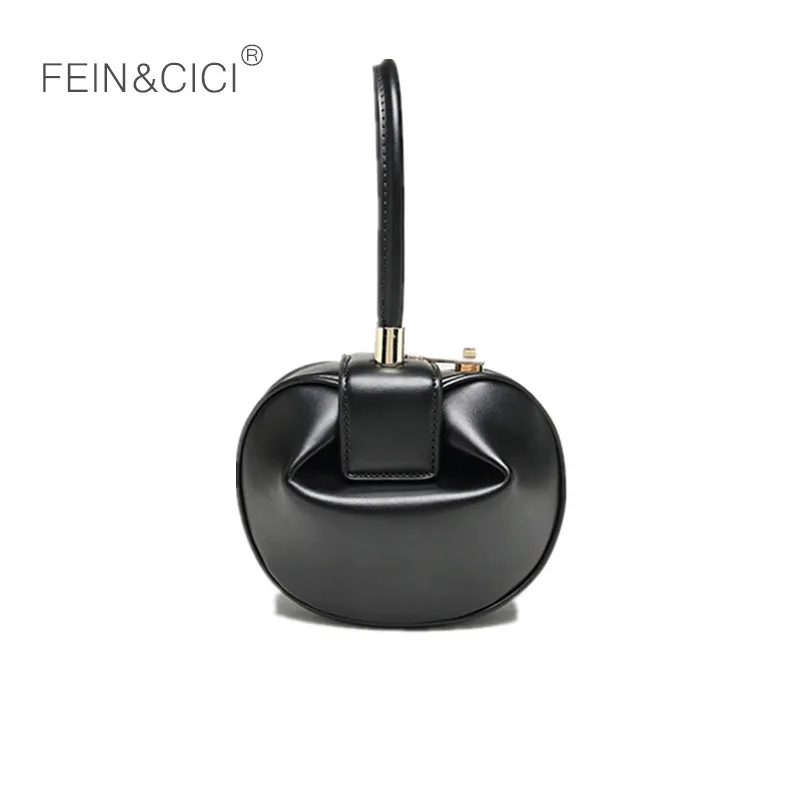 Круглая женская сумка из натуральной кожи, вечерняя сумка для вечеринок, новинка vitage, модные брендовые сумки, черные, коричневые, бежевые, белые