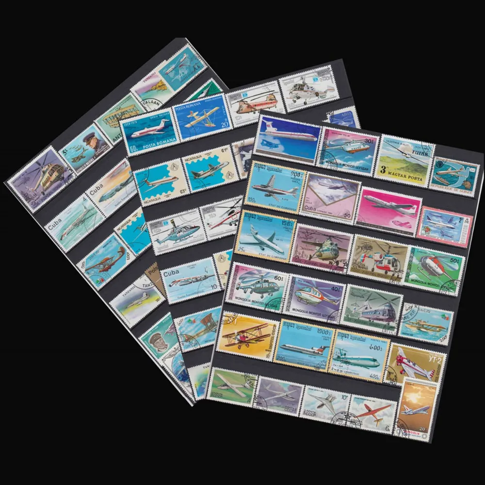 Plane Aircraft Jet , 100 Pieces / Lot No repeat , Unused Postage Stamps