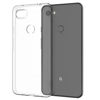 

50pcs/lot For Google Pixel 3A Soft Anti-fingerprint Ultra Thin FULL Transparent Clear TPU Case For Google Pixel 3A XL