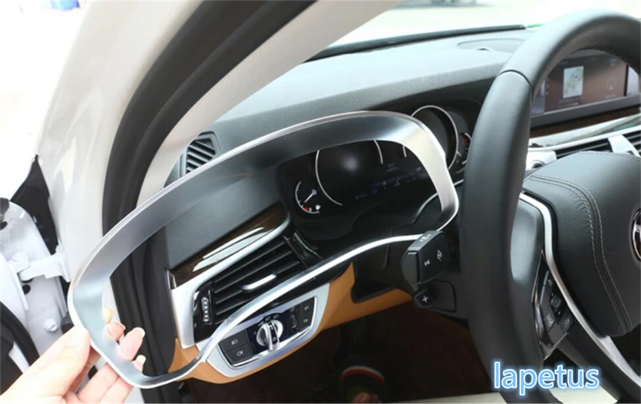 For Honda Accord 2014-2017 ABS Matt Steering Wheel Decorative Cover Trim 2pcs