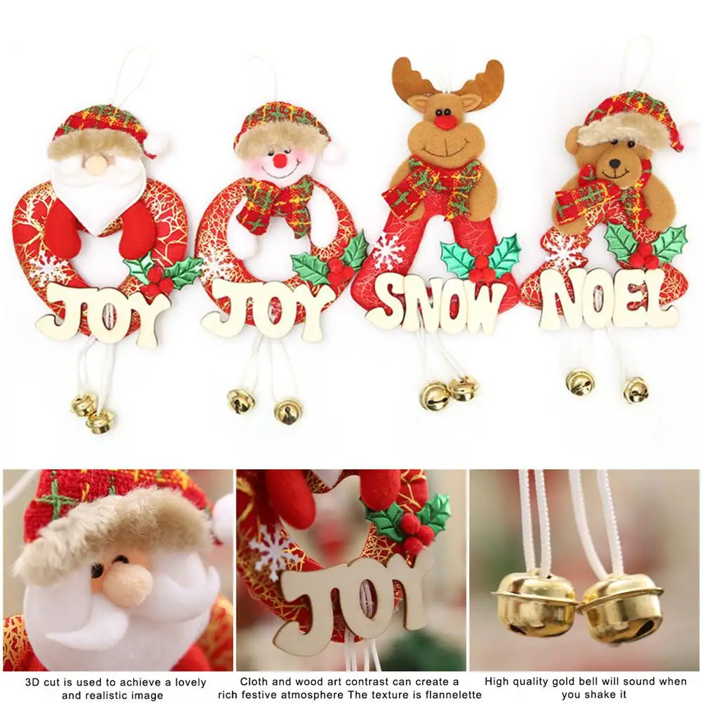 Hot Christmas Tree Hanging Ornaments Cloth Santa Claus Snowman Xmas Tree Toy Doll Hang Decoration Christmas Decorations for Home