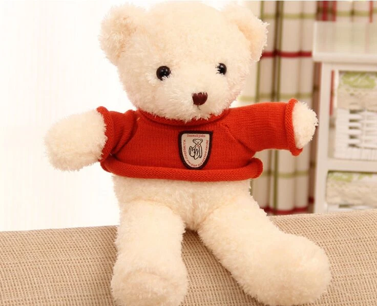 small white bear stuffed animal