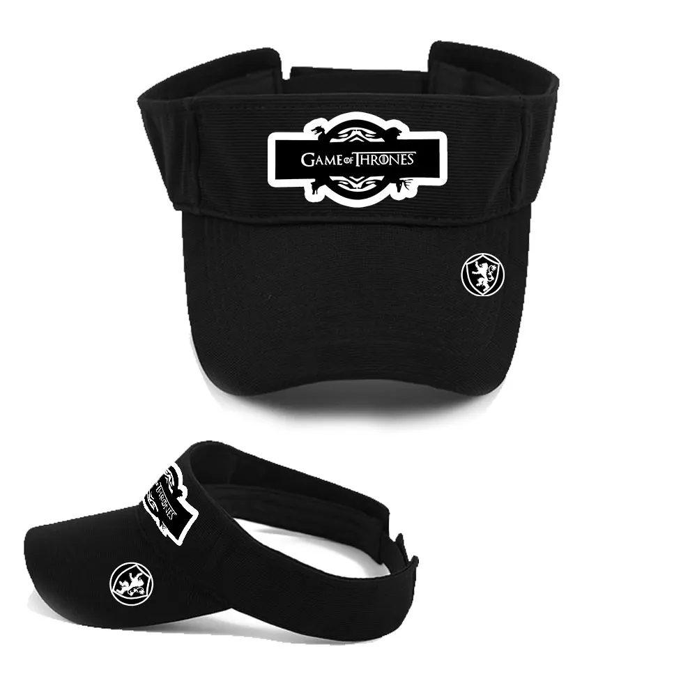 

Giancomics Game of Thrones Sun Visor Caps Wolf Head Figure Adjustable Sport Headband Summer Outdoor Wide Brim Hat for Men Women