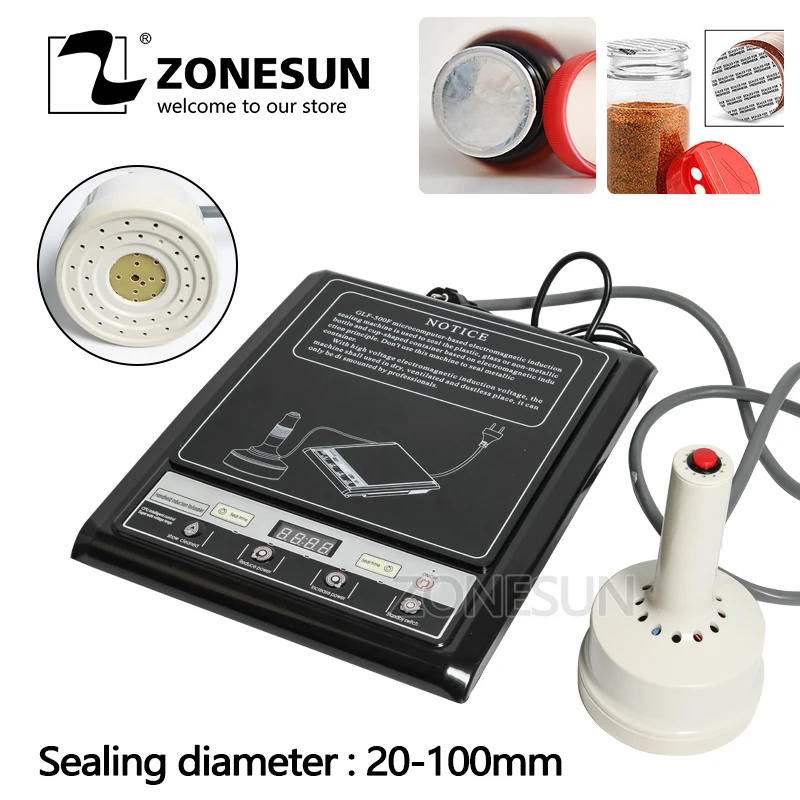 

ZONESUN Sealing Machine 20-100MM Hand-held electromagnetic induction Medical Plastic Bottle Cap Sealer