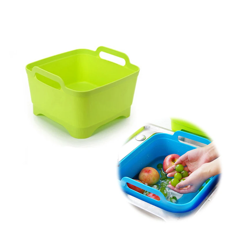 Plastic Washing Basin Fruit Basket Wash Basket Vegetable Cleaning ...