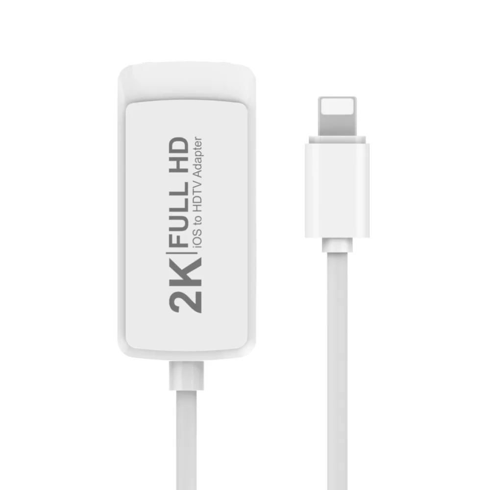 8Pin إلى HDMI الرقمية AV محول لباد الهواء فون Xs iOS 12 11 2 K HD HDMI مهائي كابلات