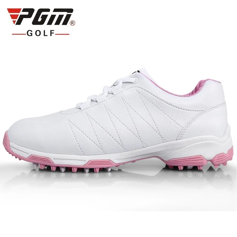 جديد Pgm حذاء جولف السيدات الاصطناعية للماء الرياضة رياضة المرأة تنفس المضادة للانزلاق المسامير التدريب حذاء جولف AA51025