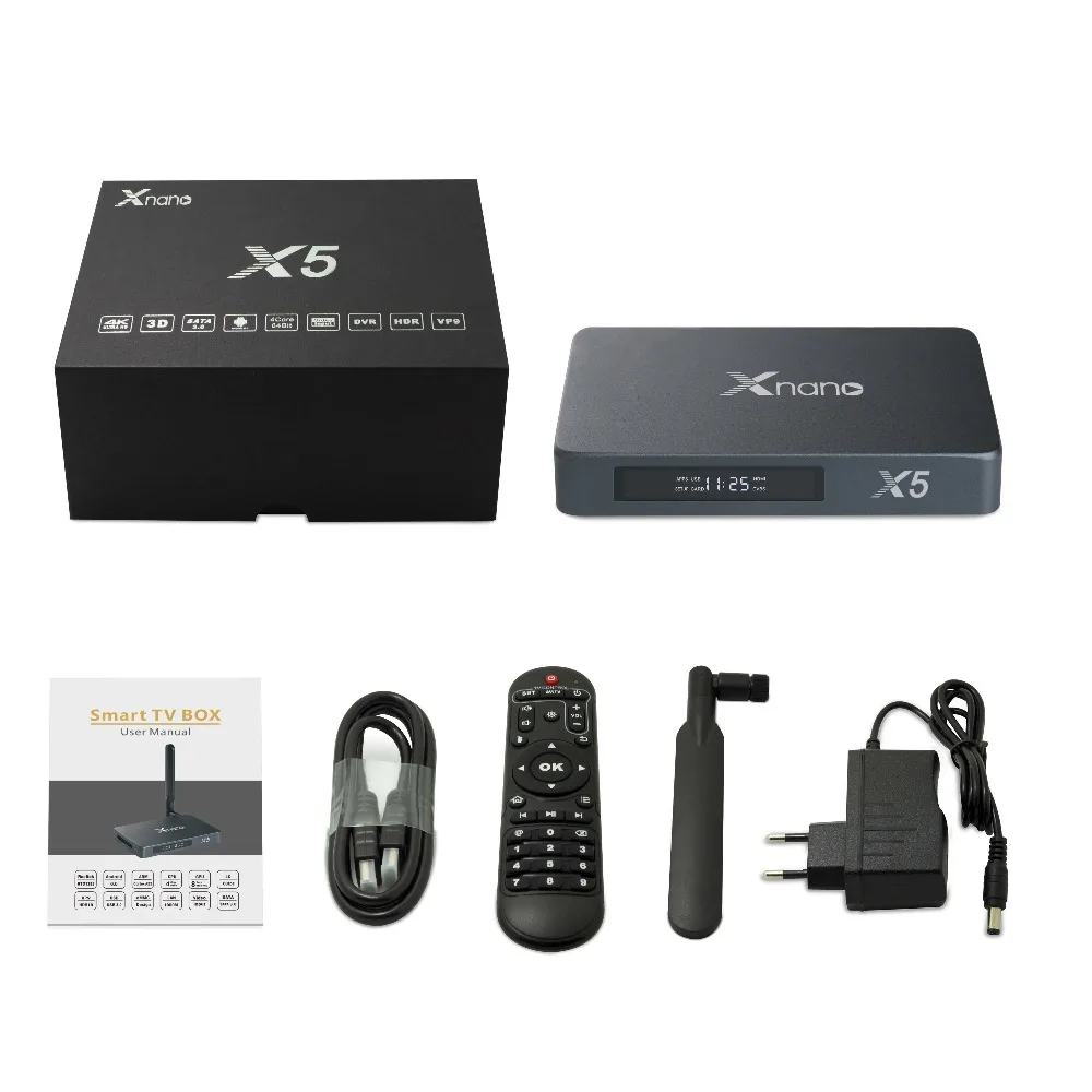 VHXSIN 1 шт. Xnano X5 Android 6 0 TV Box Realtek RTD1295 ARM T820 DDR4 2 ГБ 16 SATA 3 8 ГБ|tv box|android 6.0 tv box2gb 16gb |