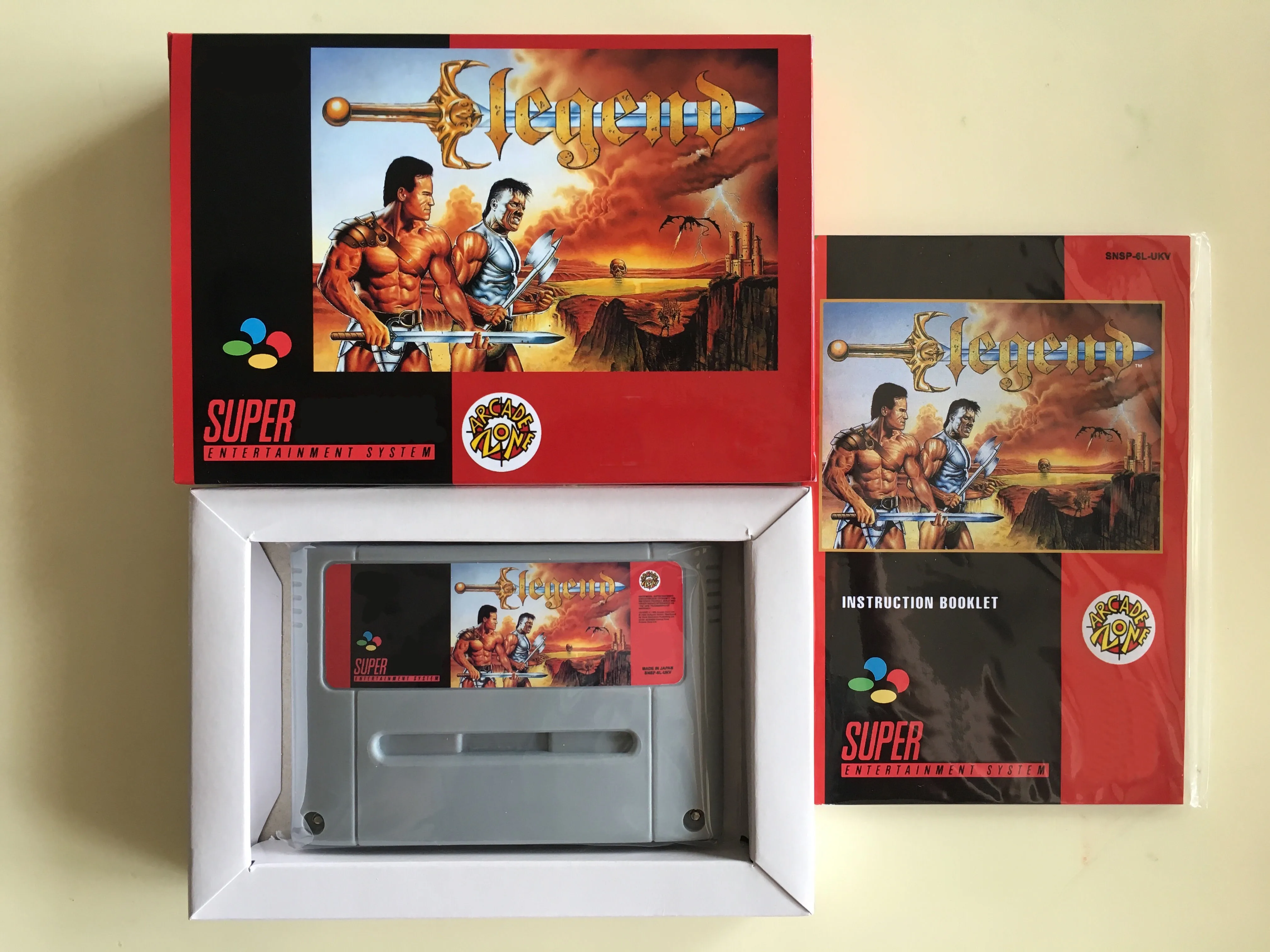 

16Bit Games ** Legend ( PAL Version!! Box+Manual+Cartridge!! )